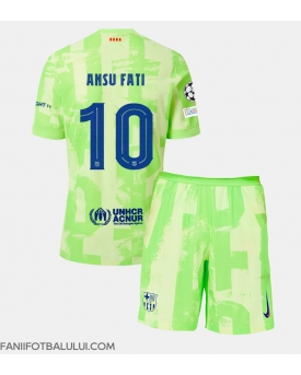 Barcelona Ansu Fati #10 Echipament de Fotbal Replică 2024-25 Copii Treilea (+ Șorturi)